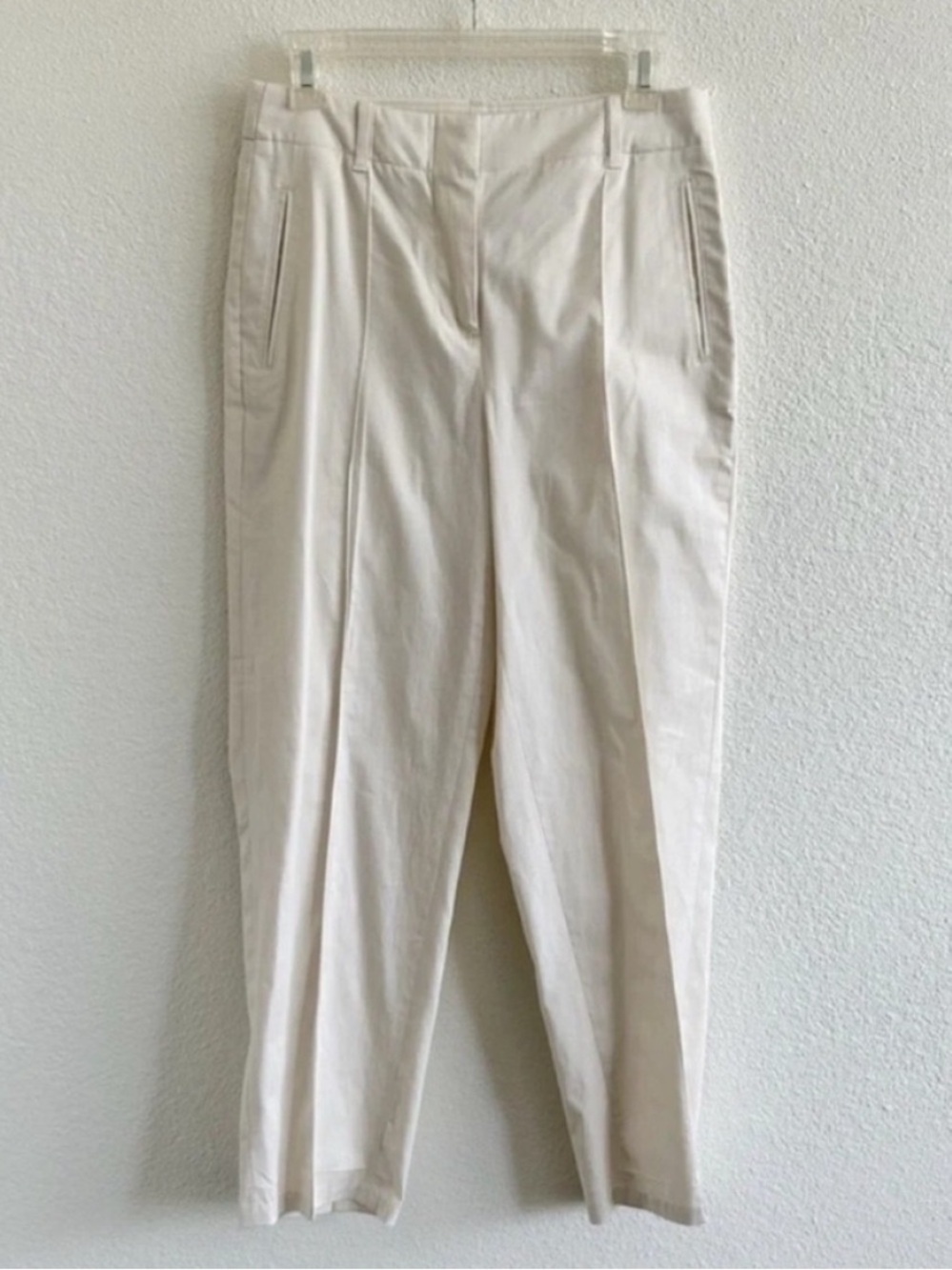 NWT J. Crew Willa Straight Leg Lightweight Chino Pants Ivory - Picture 2 of 8
